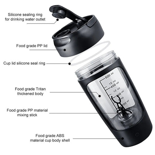 Electric Protein Shaker Bottle Portable